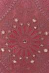Buy_Khaabka_Red Cotton Linen Embroidery Resham Cushion Cover - Set Of 2 _Online_at_Aza_Fashions