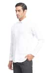 Buy_Rohit Gandhi + Rahul Khanna_White Cotton Pintucked Shirt _Online_at_Aza_Fashions