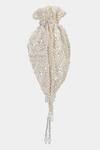 Aanchal Sayal_Ivory Embroidered Bella Velvet Handmade Potli Bag_Online_at_Aza_Fashions