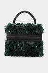 Aanchal Sayal_Green Glass Pipes Ash Embroidered Bag_Online_at_Aza_Fashions
