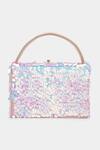 Aanchal Sayal_Pink Holographic Sequin Embroidered Starry Bag_Online_at_Aza_Fashions
