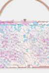 Aanchal Sayal_Pink Holographic Sequin Embroidered Starry Bag_at_Aza_Fashions