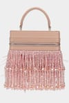 Aanchal Sayal_Pink Embroidered Liza Crystal Bag _Online_at_Aza_Fashions