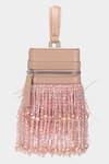 Buy_Aanchal Sayal_Pink Embroidered Liza Crystal Bag _Online_at_Aza_Fashions