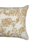 Buy_Khaabka_Off White Chanderi Silk Embroidery Floral Cushion Cover - Set 2_Online_at_Aza_Fashions