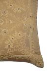 Buy_Khaabka_Gold Chanderi Silk Embroidery Ornamental Cushion Cover - Set Of 2_Online_at_Aza_Fashions