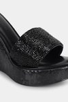 Shop_Aanchal Sayal_Black Embroidered Lucid Sequin And Cutdana Wedges_Online_at_Aza_Fashions