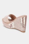 Aanchal Sayal_Pink Embroidered Krystle Sequin And Cutdana Wedges _Online_at_Aza_Fashions