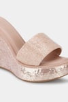 Shop_Aanchal Sayal_Pink Embroidered Krystle Sequin And Cutdana Wedges _Online_at_Aza_Fashions