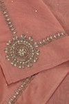 Weaver Story_Pink Embroidery Thread Chanderi Silk Border Dupatta _at_Aza_Fashions