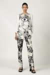 Shahin Mannan_Grey Thin Denim Cloud Wash Pant  _Online_at_Aza_Fashions