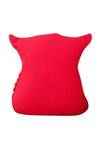 My Gift Booth_Red Fleece Owl Shape Cushion_Online_at_Aza_Fashions