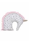 My Gift Booth_White Crepe Unicorn Shaped Cushion_Online_at_Aza_Fashions