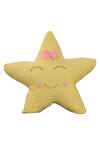 Shop_My Gift Booth_Yellow Cotton Star And Moon Cushions - Set Of 2_Online_at_Aza_Fashions