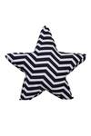 My Gift Booth_Black Cotton Zig Zag Star Shape Cushion_Online_at_Aza_Fashions