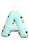 My Gift Booth_Multi Color Cotton A Alphabet Cushions - Set Of 2_at_Aza_Fashions