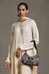 Shop_Ritu Kumar_Off White Gathered Anarkali Set_Online_at_Aza_Fashions