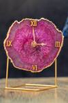 Buy Cotton Indya Textured Pattern Table Clock Online Aza Fashions