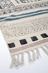 Buy_ORNA_Multi Color Cotton Hand Block Print Diamond Woven Rug _Online_at_Aza_Fashions