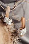 THE EPISODE_White Pearls And Glass Pipes Fragile Forest Embellished Heels _Online_at_Aza_Fashions