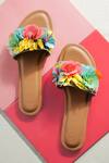 THE EPISODE_Multi Color Sequins And Crystals Flirt Floral Embellished Flats _Online_at_Aza_Fashions