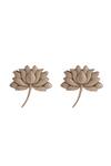 Cosa Nostraa_Gold Divine Lotus Collar Tips_Online_at_Aza_Fashions