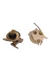 Cosa Nostraa_Gold Warrior Collar Tips_at_Aza_Fashions