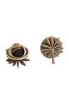 Buy_Cosa Nostraa_Gold Flower Brass Collar Tips_Online_at_Aza_Fashions