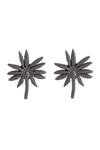 Cosa Nostraa_Black Flower Collar Tips_Online_at_Aza_Fashions