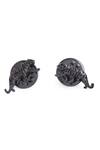 Shop_Cosa Nostraa_Black Calm Cheetah Carved Collar Tips_Online_at_Aza_Fashions