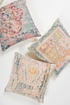 ORNA_Multi Color Cotton Digital Print Hexagon Cushion Cover - Set Of 2 _Online_at_Aza_Fashions