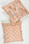 ORNA_Multi Color Cotton Digital Print Checkered Cushion Cover - Set Of 2_Online_at_Aza_Fashions