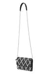 The Leather Garden_Black Cypress Leather Embellished Bag _Online_at_Aza_Fashions