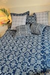 Buy_CocoBee_Blue 100% Cotton Hand Block Print Bedcover Set 