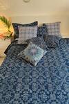 Shop_CocoBee_Blue 100% Cotton Hand Block Print Bedcover Set _Online_at_Aza_Fashions