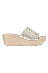 Vanilla Moon_Gold Metallic Woven Wedges_Online_at_Aza_Fashions