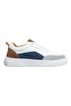 Dmodot_White Upper Material Freddo Leather Sneakers_Online_at_Aza_Fashions