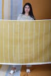 Buy_Banana Labs_Yellow Cotton Printed Striped Round Flabber Kurta Pant Set _Online_at_Aza_Fashions