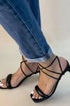 Buy_CRIMZON_Black Emily Tie-up Strap Block Heels_Online_at_Aza_Fashions