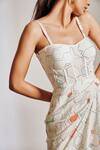 Shop_Pocket Stories_Off White Crepe Sweetheart Neck Abstract Print Short Corset Dress _Online_at_Aza_Fashions