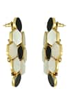 Buy_Varnika Arora_Black Inara Diamond Shaped Earrings _Online_at_Aza_Fashions