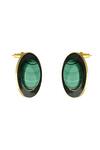 Varnika Arora_Black Alyssa Embellished Studs _at_Aza_Fashions