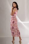 Shop_Betrue_Pink Satin Silk Printed Kashan Wide Legged Pant  _Online_at_Aza_Fashions