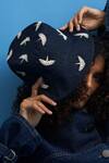 Siddhant Agrawal_Blue Embroidery Crane Bucket Hat _at_Aza_Fashions