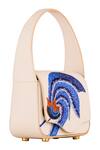 Aranyani_White Thread And Cut Dana Embroidered The Kesuda Top Handle Bag_Online_at_Aza_Fashions