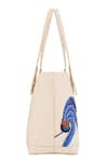 Buy_Aranyani_White Thread And Bead Embroidered The Kesuda Flower Tote Bag_Online_at_Aza_Fashions