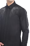 Buy_Rohit Gandhi + Rahul Khanna_Black Cotton Beads Legolas Hand Embellished Shirt _Online_at_Aza_Fashions
