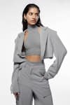 Shop_Deme by Gabriella_Grey Mercedes Cropped Jacket And High Waist Pant Set_Online_at_Aza_Fashions