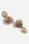 Buy Dugran By Dugristyle Multi Color Metallic Thread, Pearls, Diamonds American Embellished Jhumkis Online at Aza Fashions Buy_Dugran By Dugristyle_Multi Color Metallic Thread, Pearls, Diamonds American Embellished Jhumkis _Online_at_Aza_Fashions