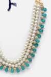 Buy Dugran By Dugristyle Blue Pearl Embellished Layered Necklace Online at Aza Fashions Buy_Dugran By Dugristyle_Blue Pearl Embellished Layered Necklace _Online_at_Aza_Fashions